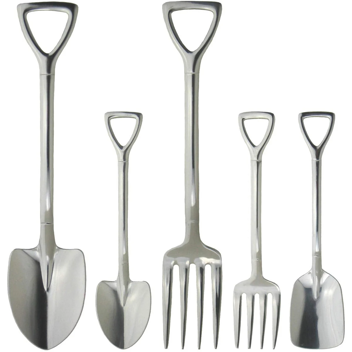 Nagao Tsubame-Sanjo Country Story Mirror Finish 5-Piece Dinner Cutlery Set Made in Japan