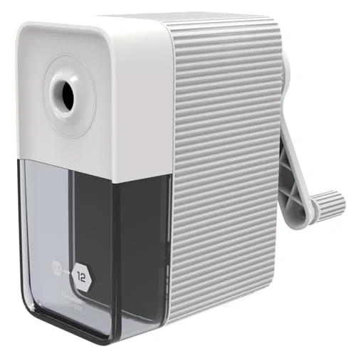 Nakabayashi Manual Pencil Sharpener for Thick Pencils DPS-H501W White