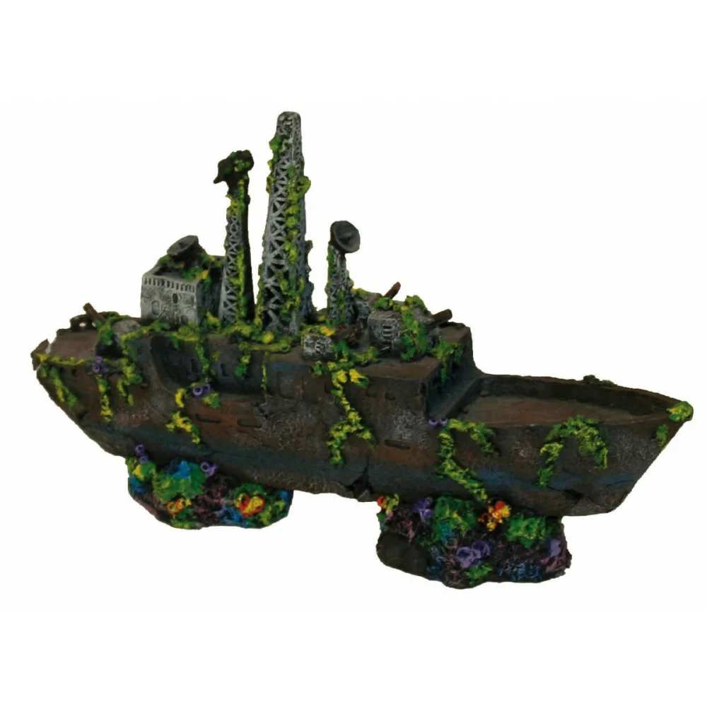 Nave da guerra decorazione acquario stile differente e fantasioso - TrAdE Shop Traesio