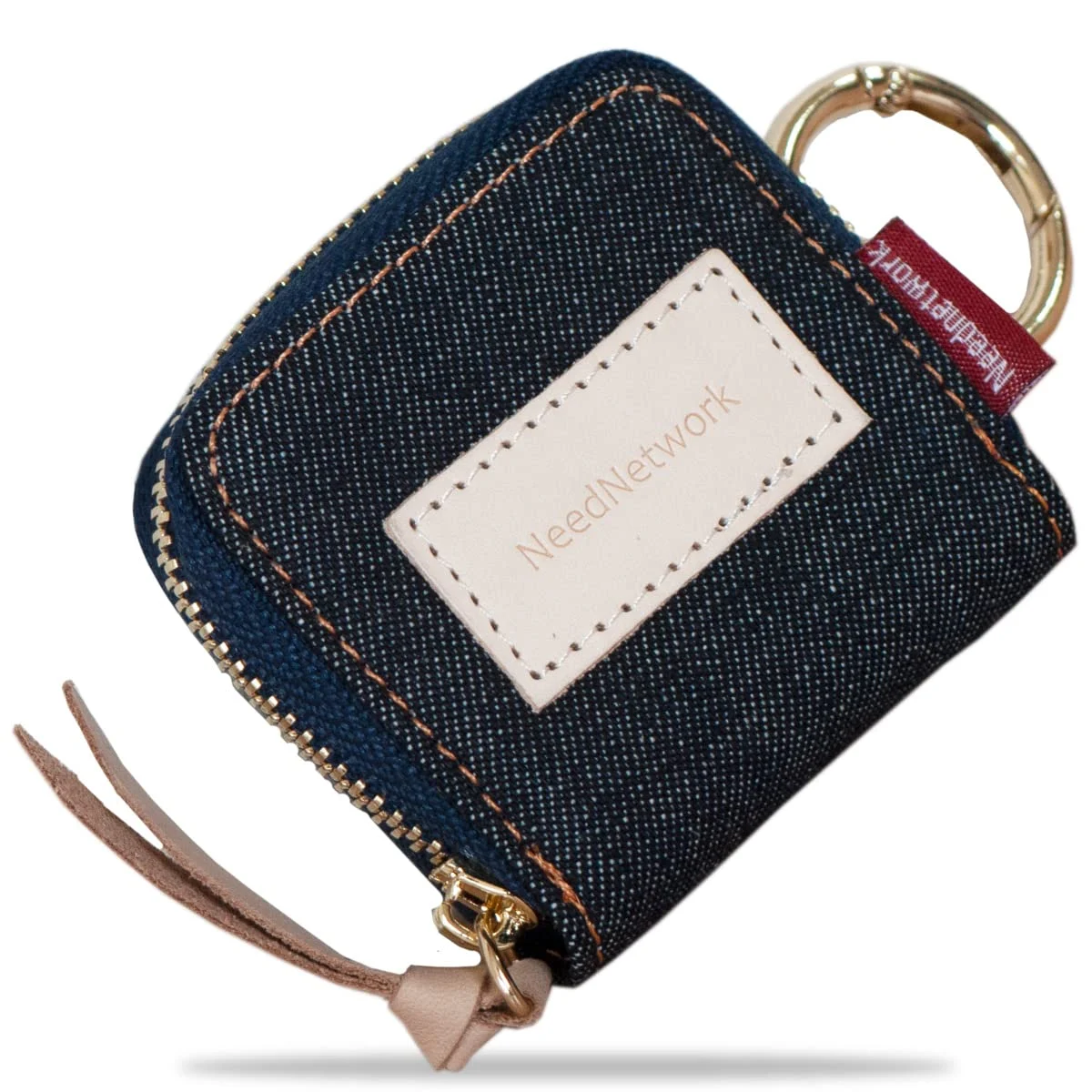 Need Network Japan Okayama Denim Coin Case Key Holder Compact Large Capacity