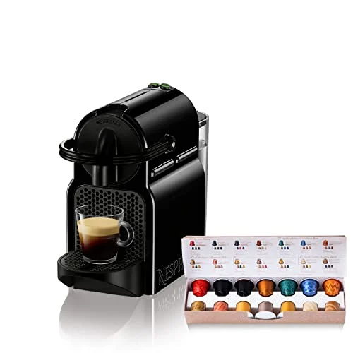 NESPRESSO Inissia Macchina da Caffè D40-BK-W 0.6L Capacità