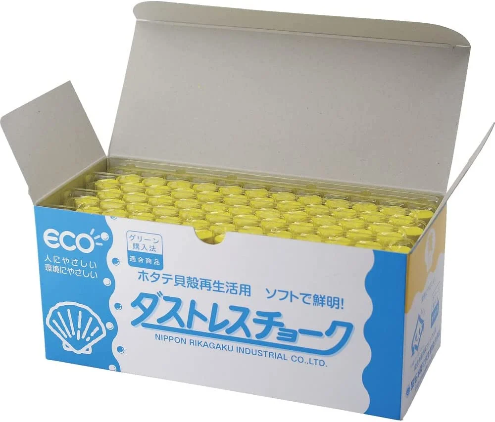 Nihon Rikagaku Industry Chalk 72pcs DCC-72-Y Yellow