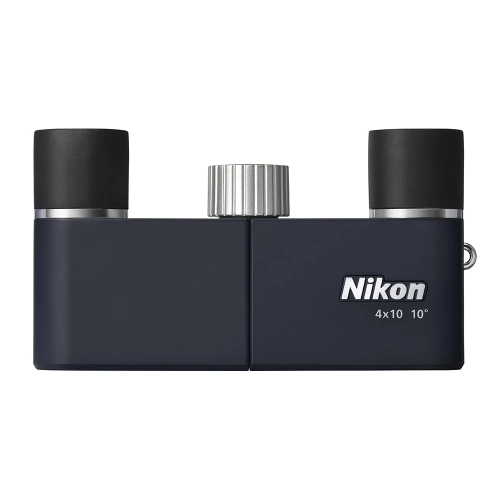 Nikon Yu 4x10D CF 4x10 Dark Navy Roof Prism Binoculars Made in Japan