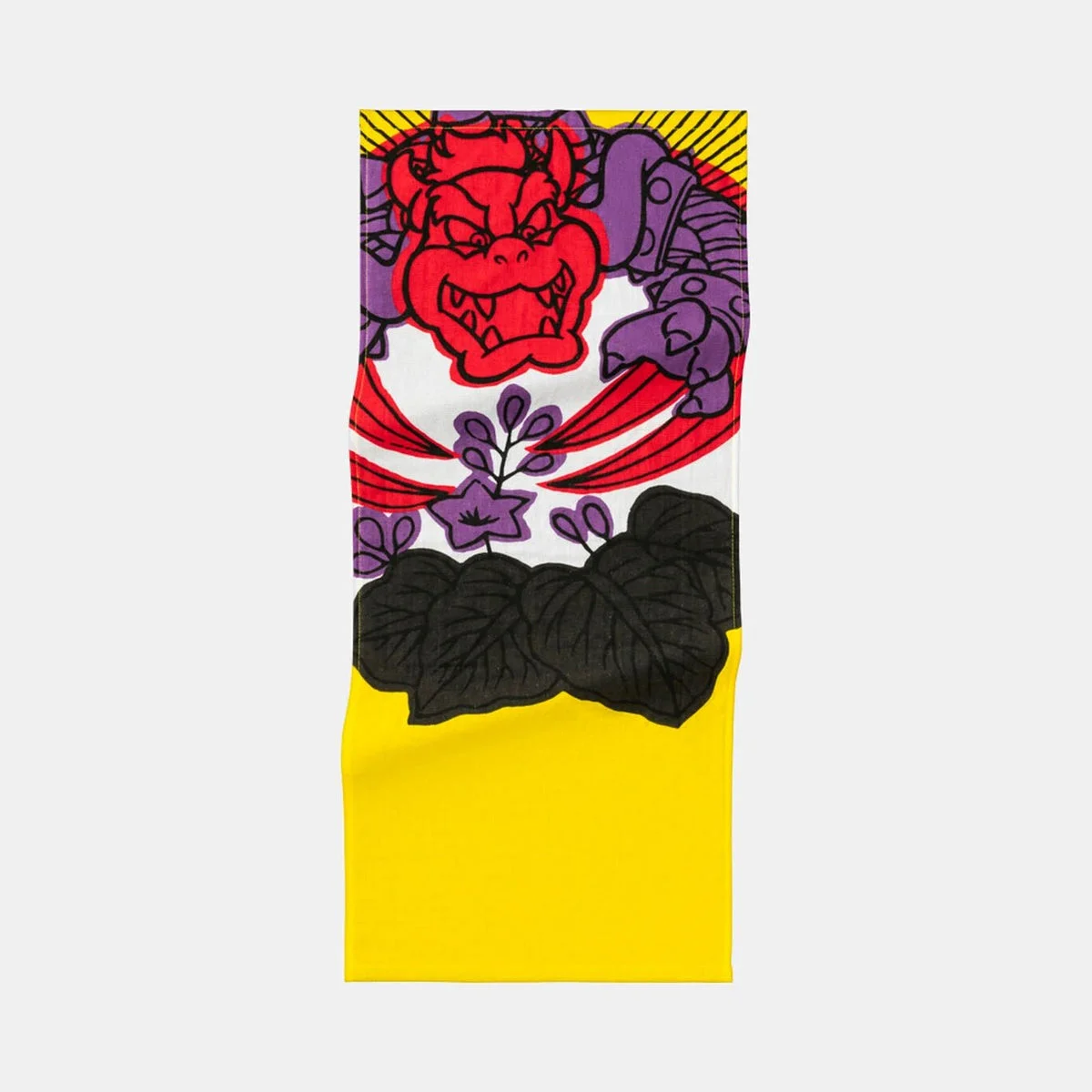 Nintendo Mario Hanafuda Face Towel December Paulownia Bowser Design