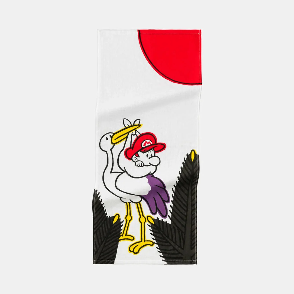 Asciugamano Faciale Nintendo Mario Hanafuda Design Baby Mario Gennaio Pino