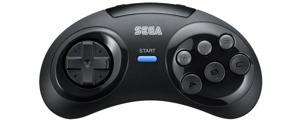 Nintendo Switch Controller SEGA Mega Drive Fighting Pad 6B Wireless Black