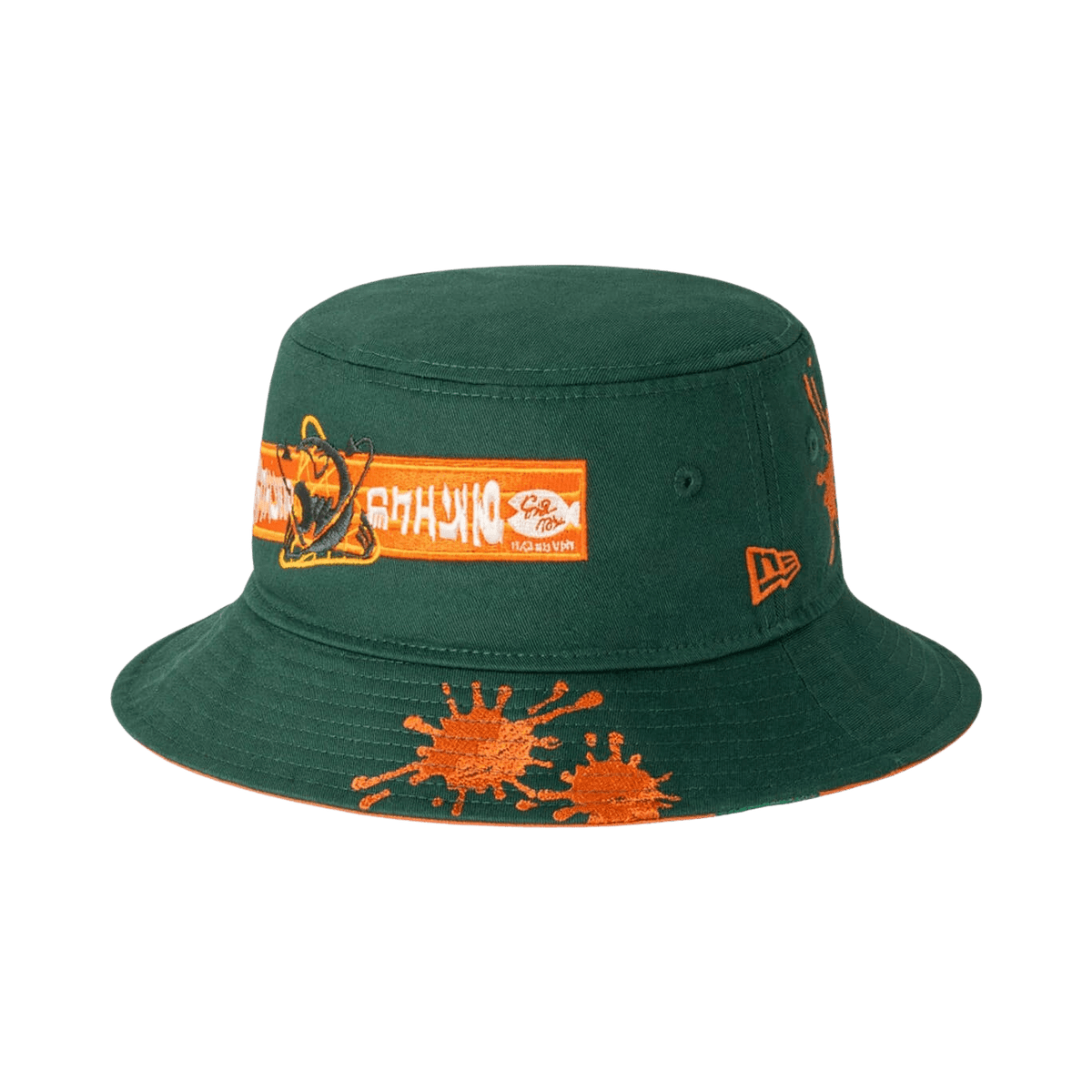 Nintendo Bucket Hat Splatoon 3 Salmon Run Adjustable Unisex Green