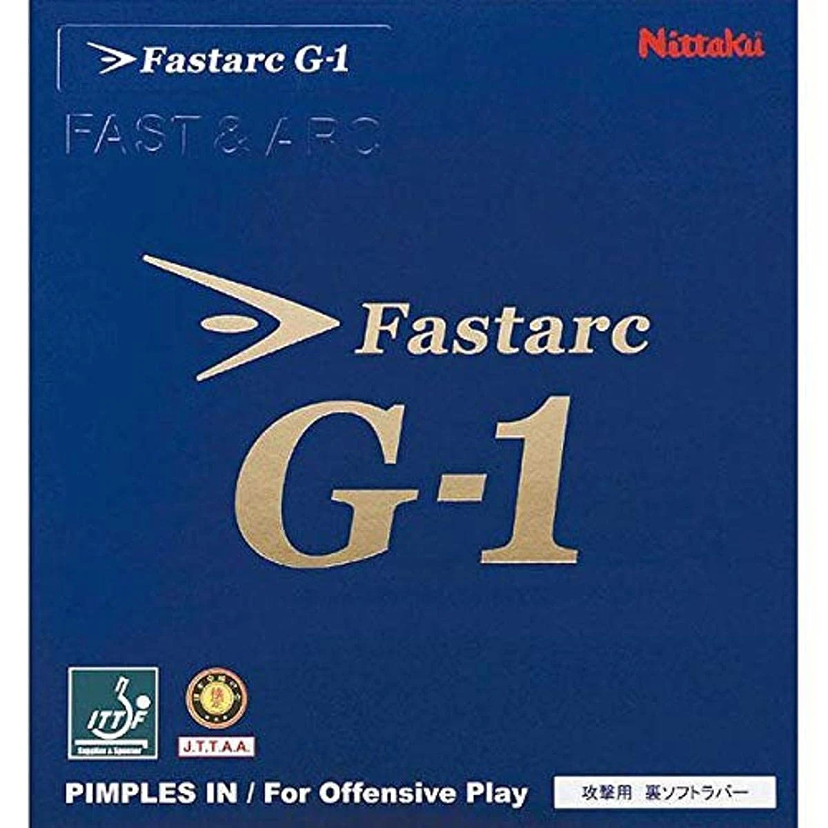 Nittaku Gomma da Tennis da Tavolo Fastarc G1 Invertita Morbida Rossa NR8702