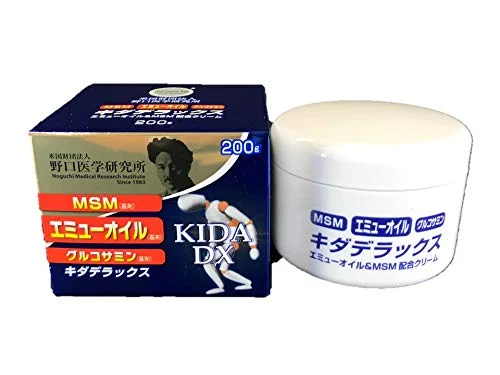 Noguchi Research Institute Kida Deluxe Emu Oil & MSM Cream 200g - Noguchi Medical Research Institute