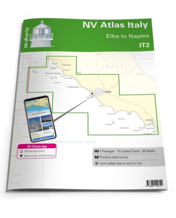 nv atlas italy IT2: elba to naples - Carte nautiche, da pesca…