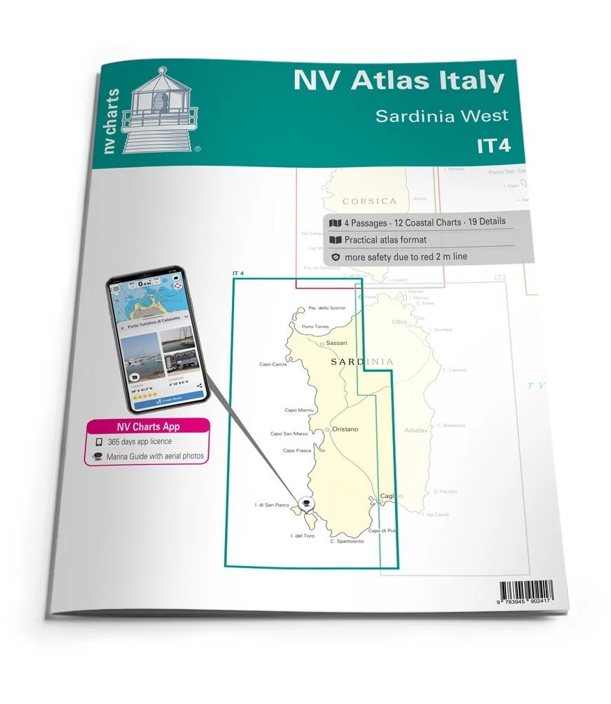 nv atlas italy IT4: sardinia west - Carte nautiche, da pesca…