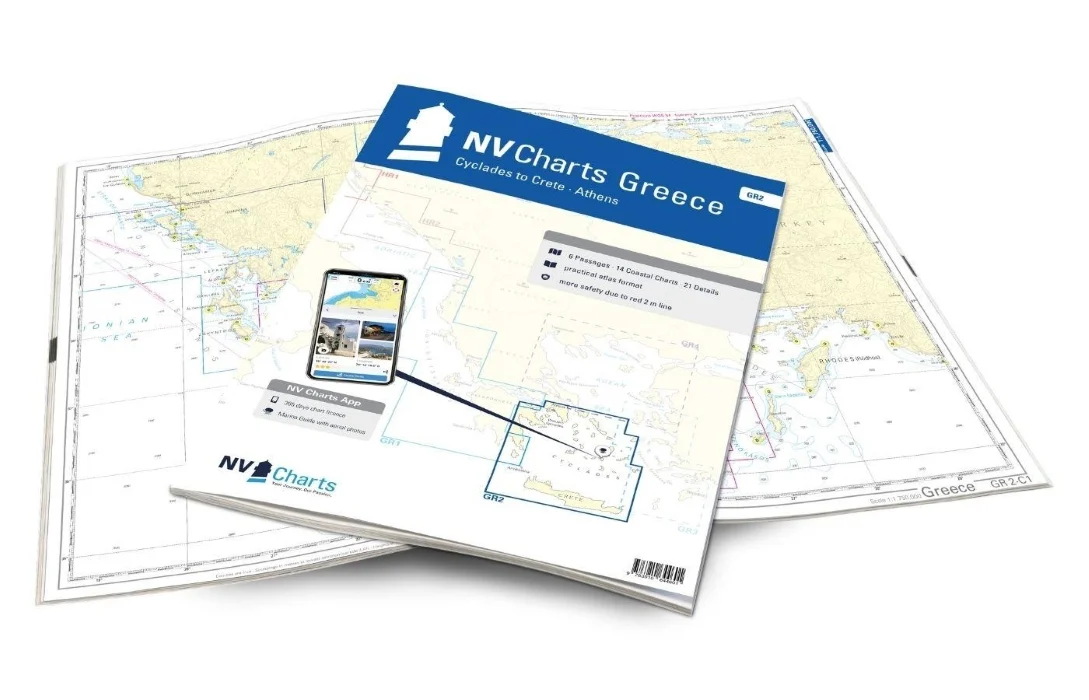 nv charts greece GR2: cyclades to crete – athens - Carte nautiche, da pesca…