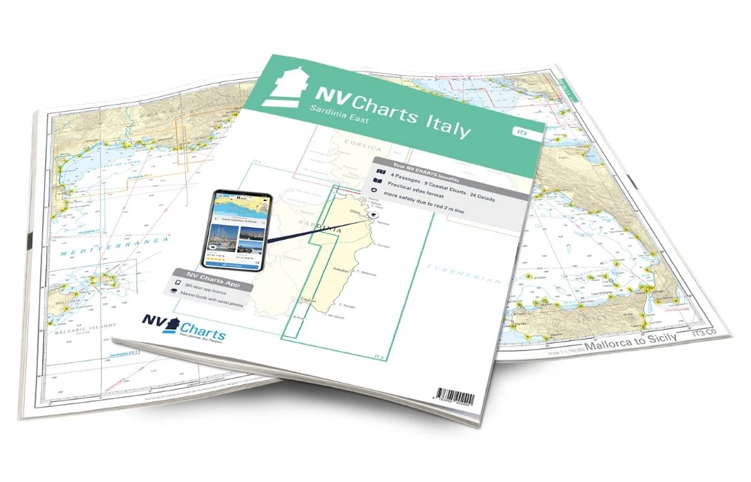 NV Charts Italy IT3: Sardinia East - Carte nautiche, da pesca…