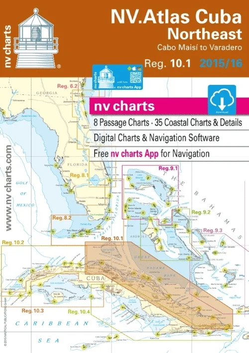 nv atlas 10.1 cuba northeast: cabo maisi to varadero - Carte nautiche, da pesca…
