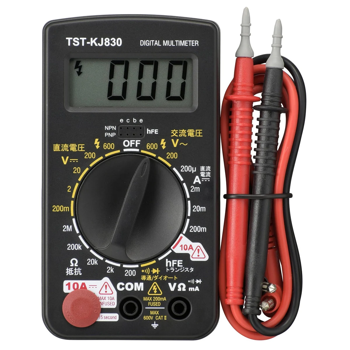 Ohm Tester Digitale Elettrica Con Funzione Di Controllo Transistor TST-KJ830