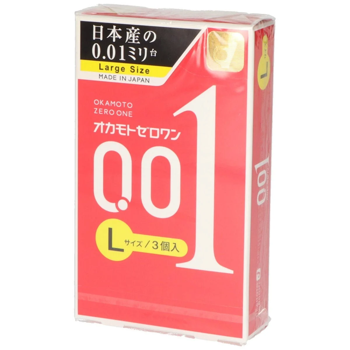 Okamoto Zero One L Size 3 Condoms