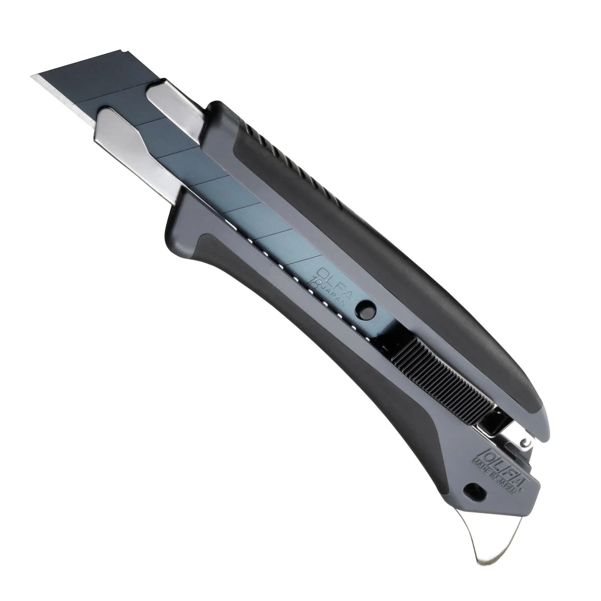 OLFA cutter autobloccante con lama nera speciale Hyper AL grigio (193B-GRY)