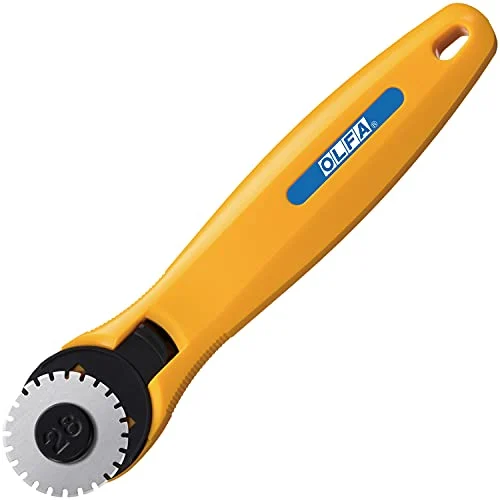 OLFA Rotary Cutter Perforante 28 235B Nero Giallo Argento