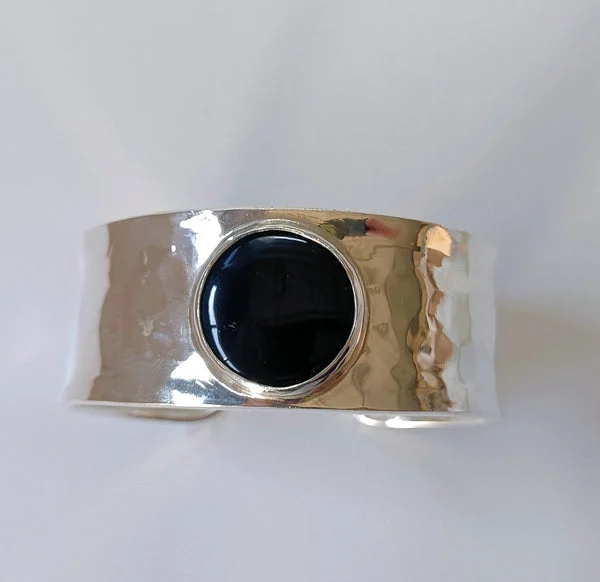 Olimpia 25, bracciali a fascia media in vetro e argento - Blueside Emotional Design