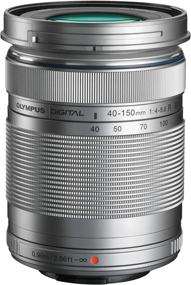 OLYMPUS telephoto zoom lens M ZUIKO DIGITAL ED 40-150mm F4 0-5 6 R Silver