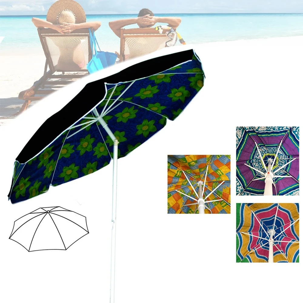 OMBRELLONE DA SPIAGGIA DIAMETRO 200 CM ANTIVENTO CON SNODO + SACCA CON TRACOLLA - TrAdE Shop Traesio