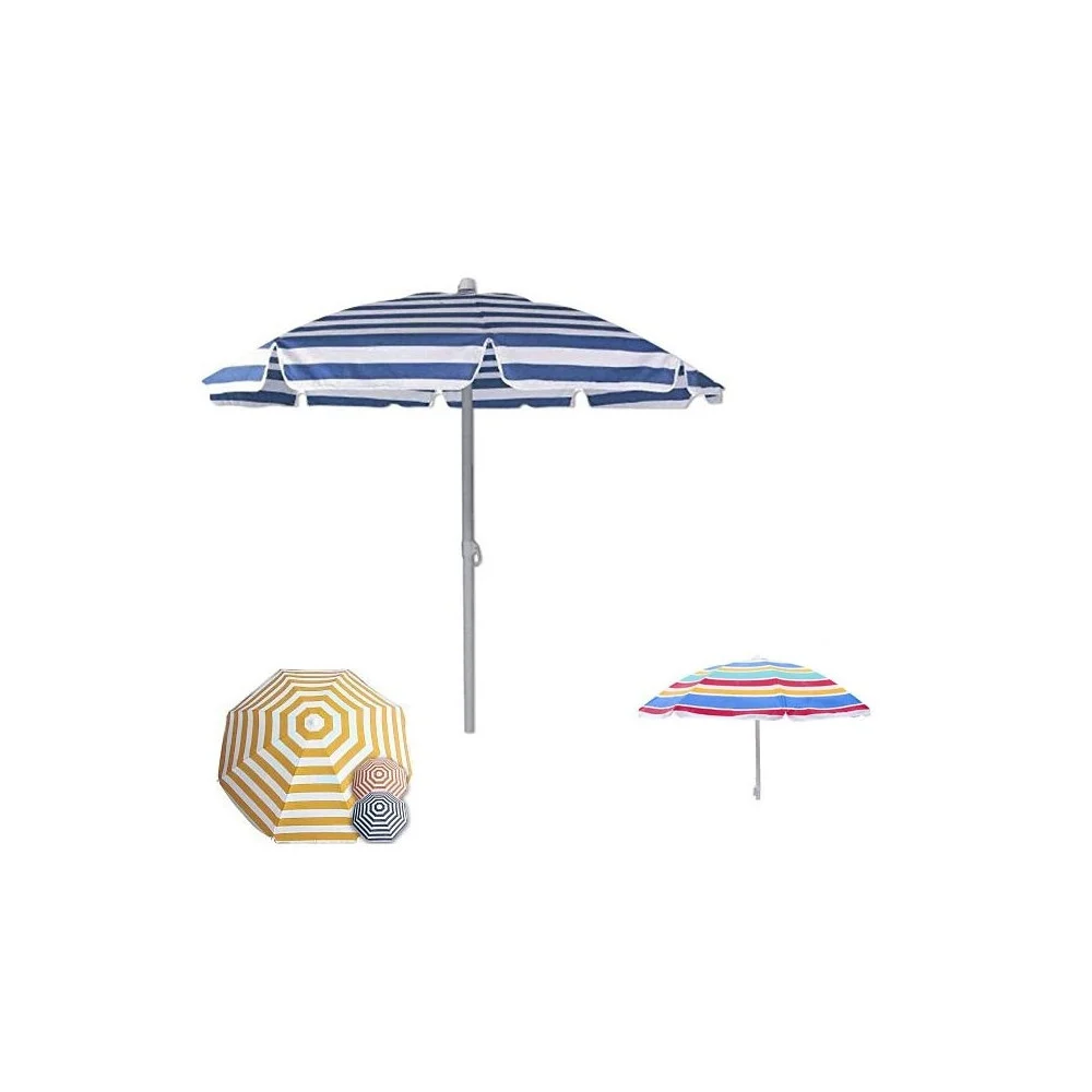 OMBRELLONE MARE PROTEZIONE UV PARASOLE 180 CM TERRAZZA SPIAGGIA VACANZE SOLE - TrAdE Shop Traesio