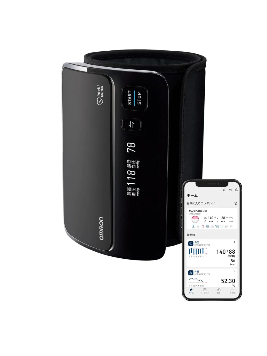 Omron misuratore di pressione da braccio smart e compatto HEM7600T