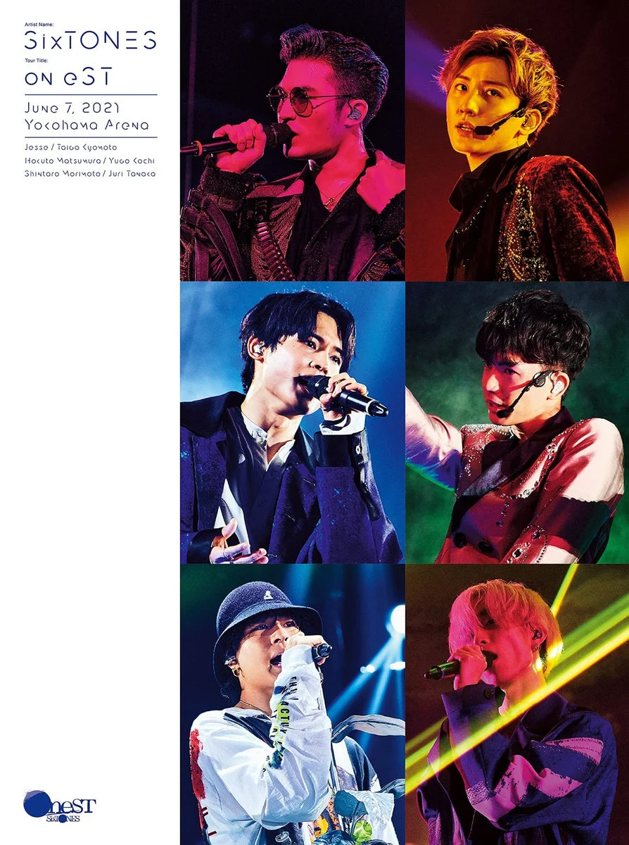 SixTONES on eST Blu-ray First Press Edition 2 dischi photobook 48 pagine