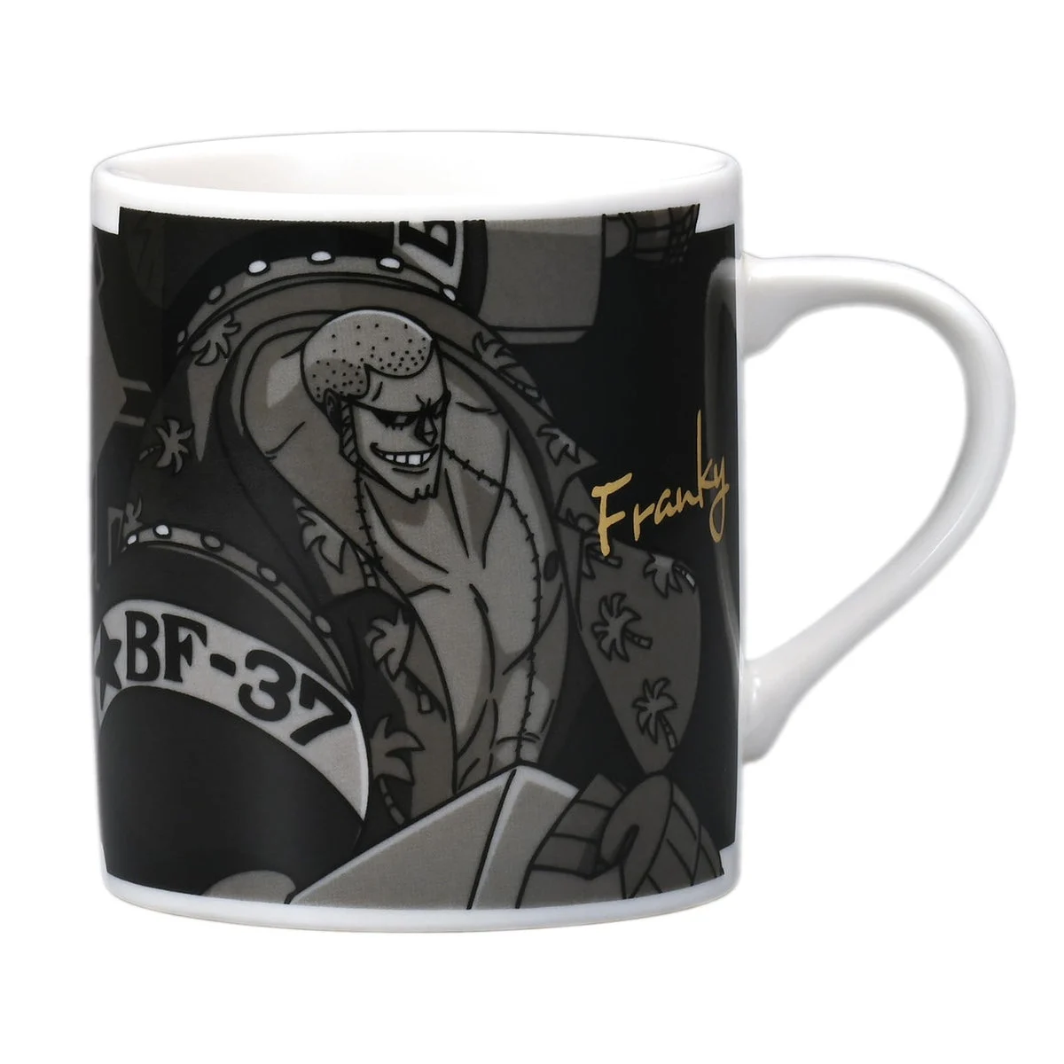 One Piece Franky Straw Hat Crew Monochrome Mug Microwave Dishwasher Safe 124157 300ml - ONE PEICE