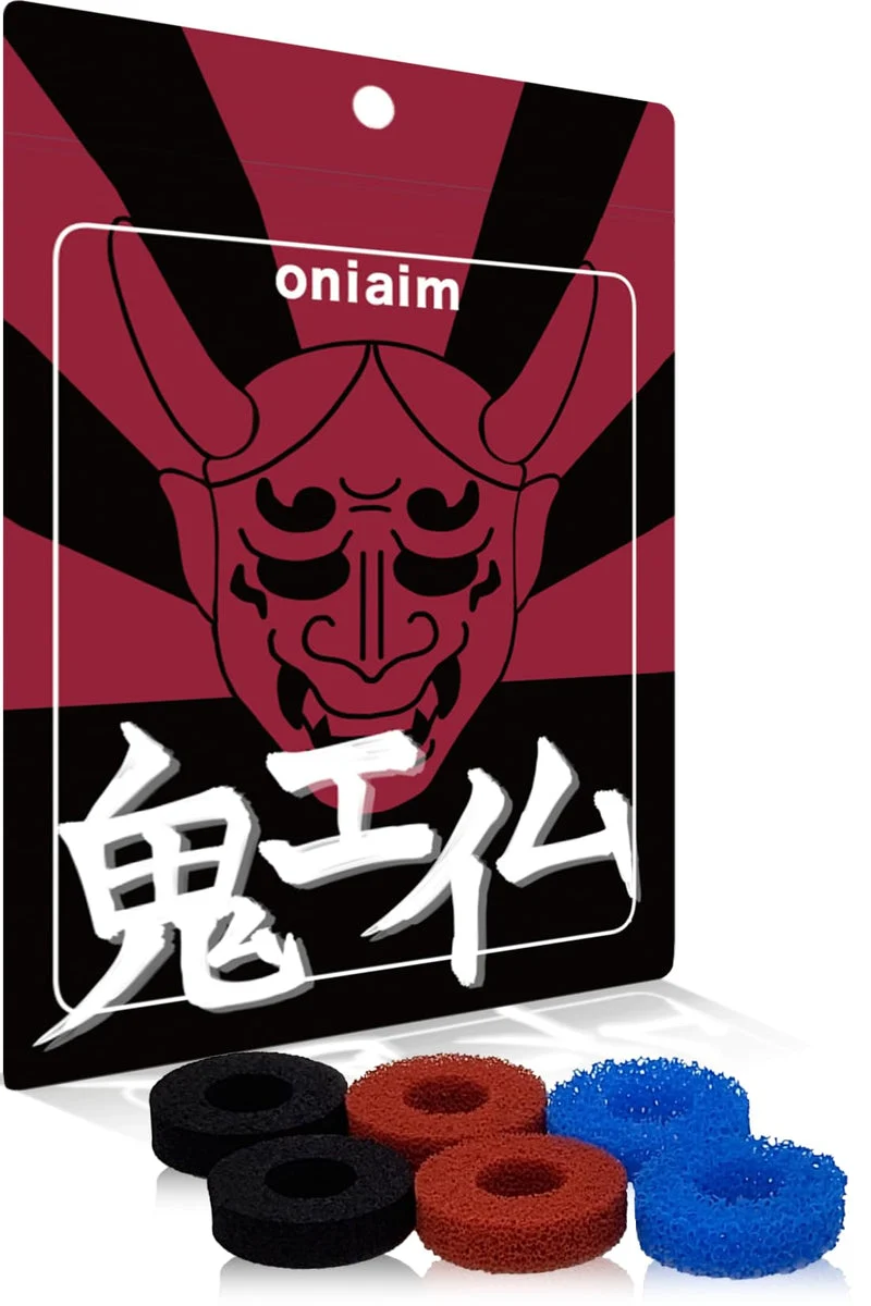 Oni Aim Controller Ring Set for FPS Improvement - 6 Pieces, 3 Hardnesses, PS4 PS5 Switch