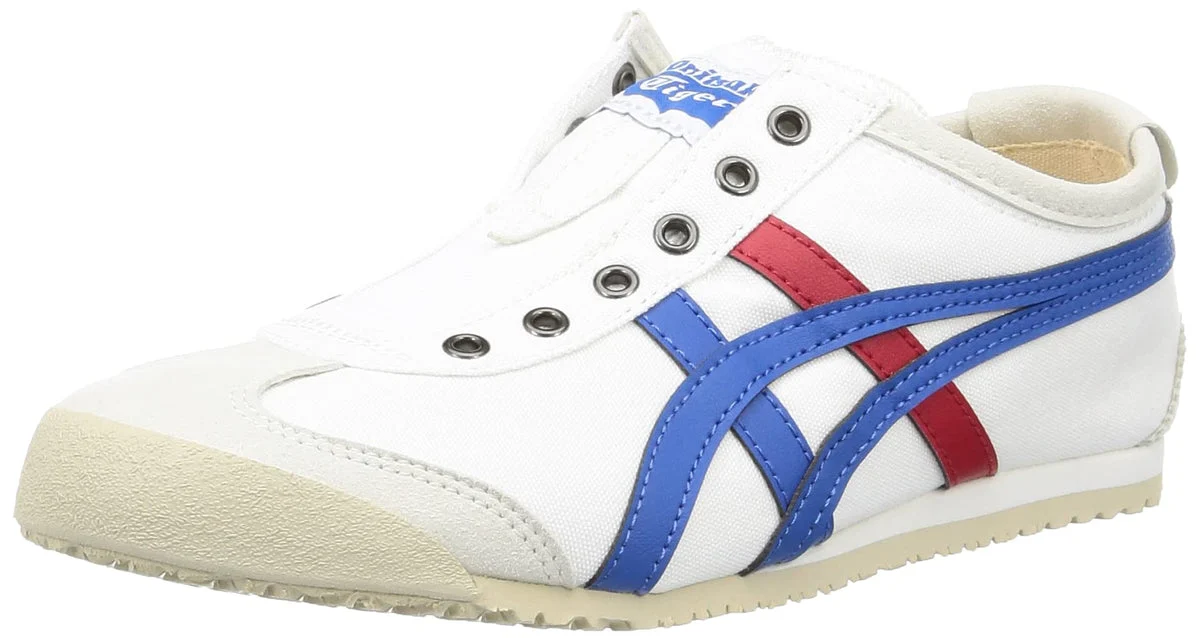 Onitsuka Tiger Sneakers Mexico 66 Slip-On Leggeri Tricolore Bianco