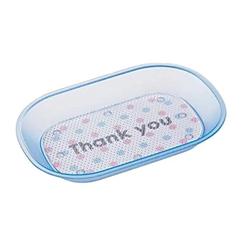 Open Clear Carton Contenitore con tappetino KN-210-BU Blu 215x150x31 mm