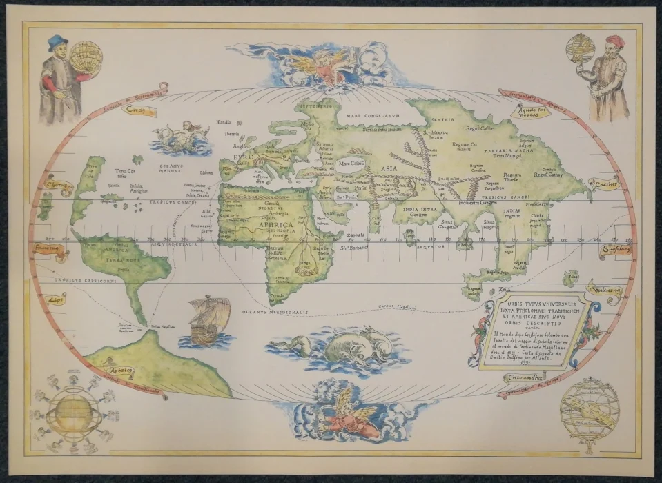 orbis typus universalis iuxta ptholomaei traditionem et americae sive novi orbis descriptio (1992) - Arredamento marinaresco