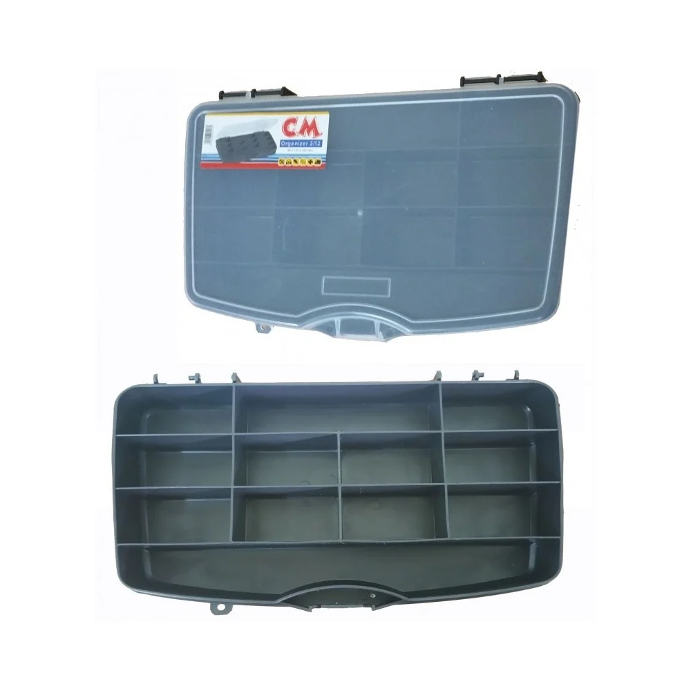 ORGANIZER 4 X 15.5 X 26.5CM CASSETTA ATTREZZI PORTA MINUTERIA MINUTERIE 12 VASCHETTE - TrAdE Shop Traesio