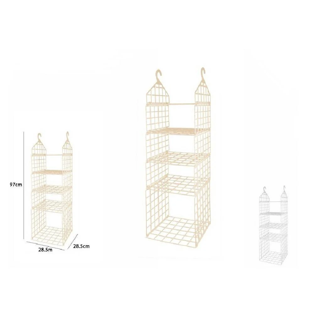 ORGANIZER PER ARMADI 5 RIPIANI CON GANCI GRUCCE SALVASPAZIO 97 X 29 X 29CM 70947 - TrAdE Shop Traesio