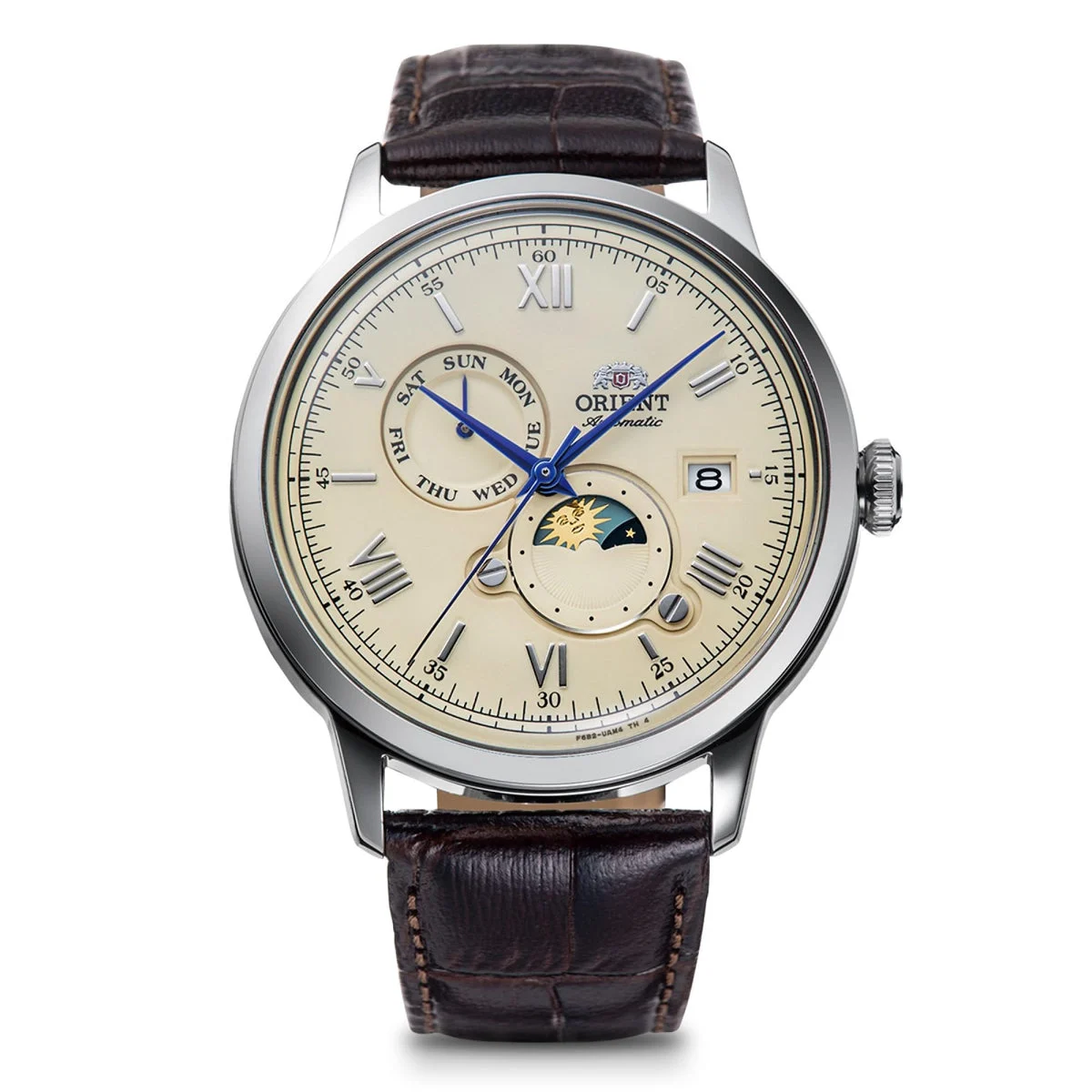 Orient Orologio Automatico Bambino Sun Moon RN-AK0803Y Avorio