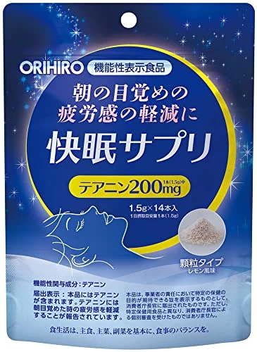 ORIHIRO Comfortable Sleep Supplement Theanine GABA Rahuma