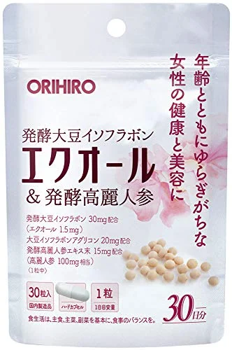 ORIHIRO EQOL & Ginseng Fermentato 30 Capsule