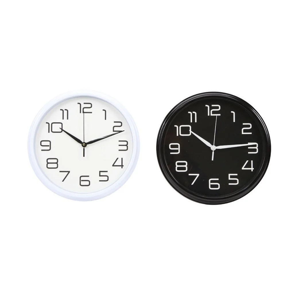 OROLOGIO DA PARETE MURO ANALOGICO PER CUCINA STANZA CASA 30CM BIANCO NERO 186866 - TrAdE Shop Traesio