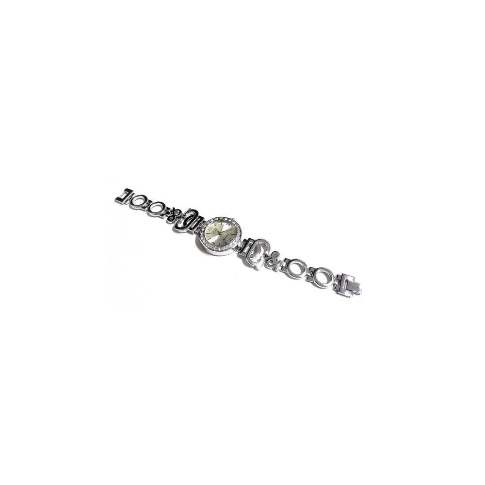 OROLOGIO DA POLSO PER DONNA CON QUADRANTE STRASS TAGLIO SWAROVSKI SILVER ARGENTO - TrAdE Shop Traesio