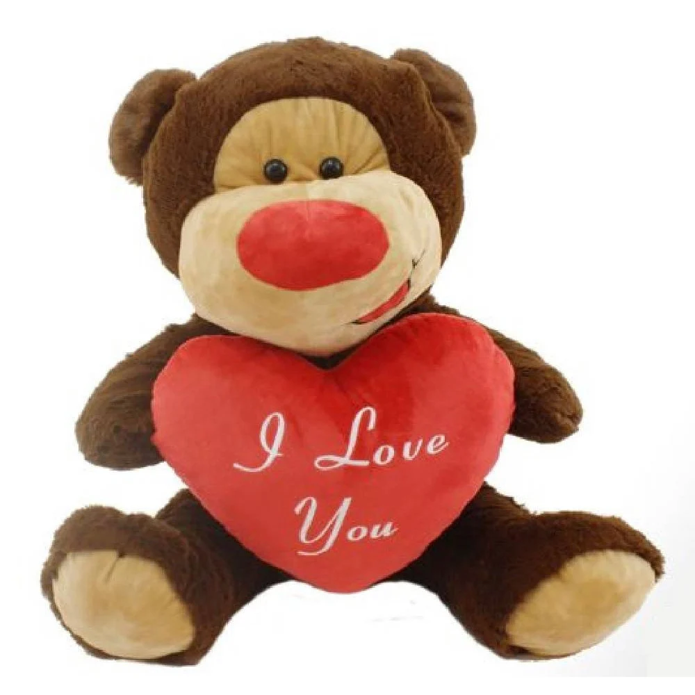 ORSO IN PELUCHE CON CUORE ROSSO "I LOVE YOU" 55 CM PUPAZZO SAN VALENTINO 68430 - TrAdE Shop Traesio