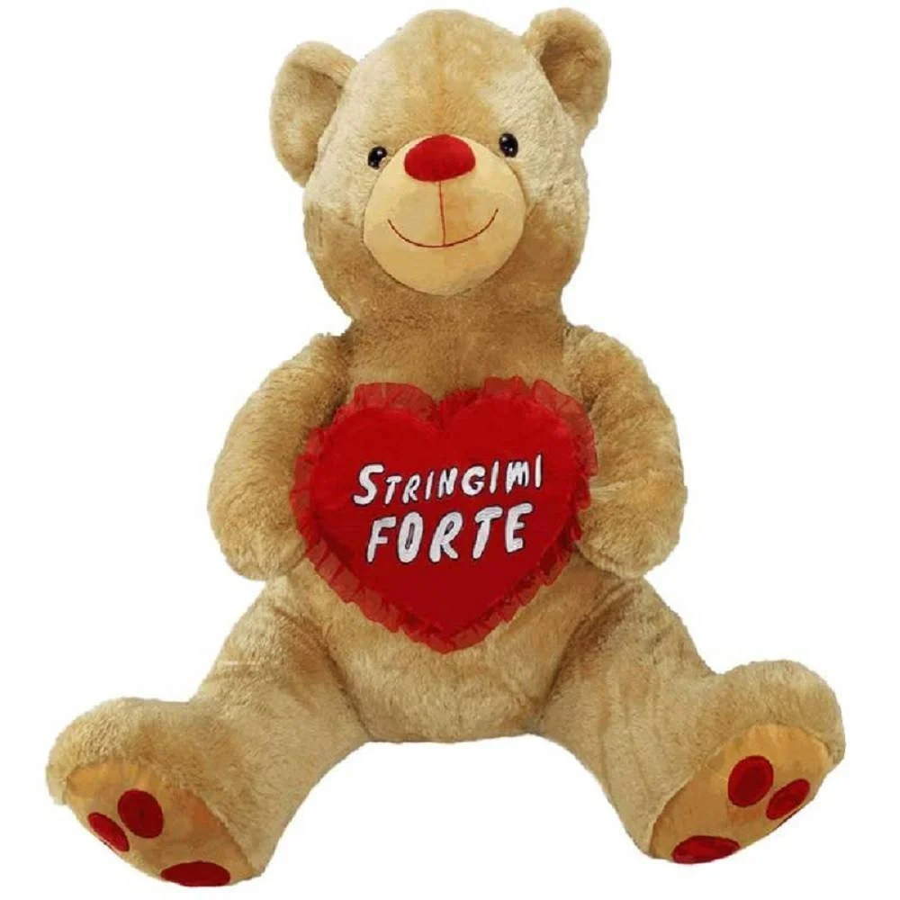 ORSO PELUCHE 90 CM CON CUORE STRINGIMI FORTE ORSACCHIOTTO SAN VALENTINO 96255 - TrAdE Shop Traesio