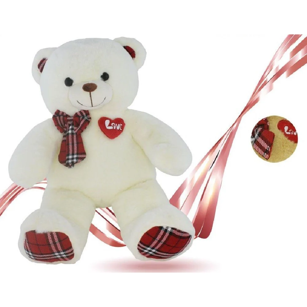 ORSO PELUCHE CON FIOCCO CUORICINO ALTO 30CM SAN VALENTINO COLORI ASSORTITI 94359 - TrAdE Shop Traesio