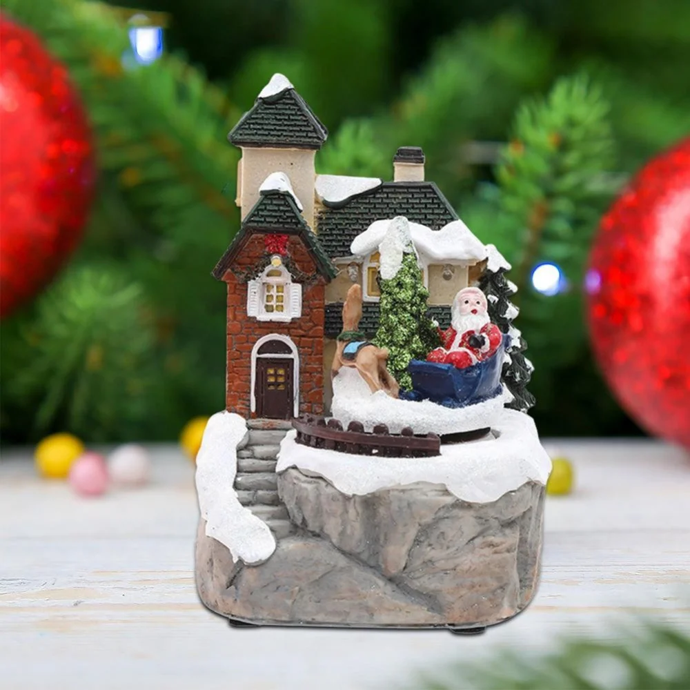 PAESAGGIO STATUETTE TEMA DECORAZIONE NATALE DA 15 CM CON LUCE A LED VARI MODELLI - TrAdE Shop Traesio
