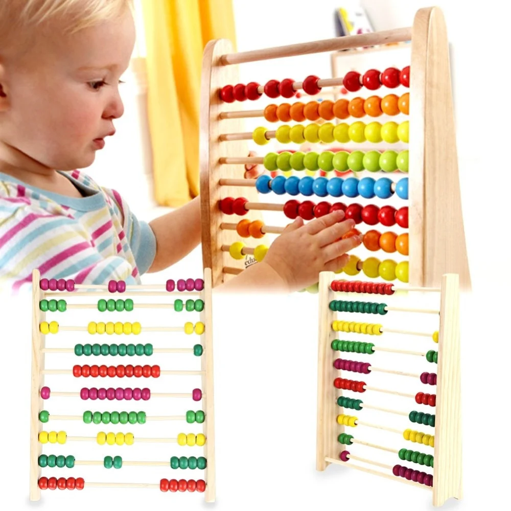 PALLOTTOLIERE ABACO CLASSICO CON TELAIO IN LEGNO CON PERLINE WOODEN TOYS - TrAdE Shop Traesio