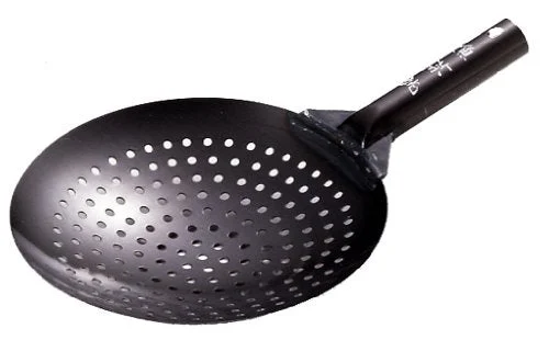 Pan food Fry 27cm Iron Wok Chinese Strainer Frying Pan EPORAS 60812 - Eporasu