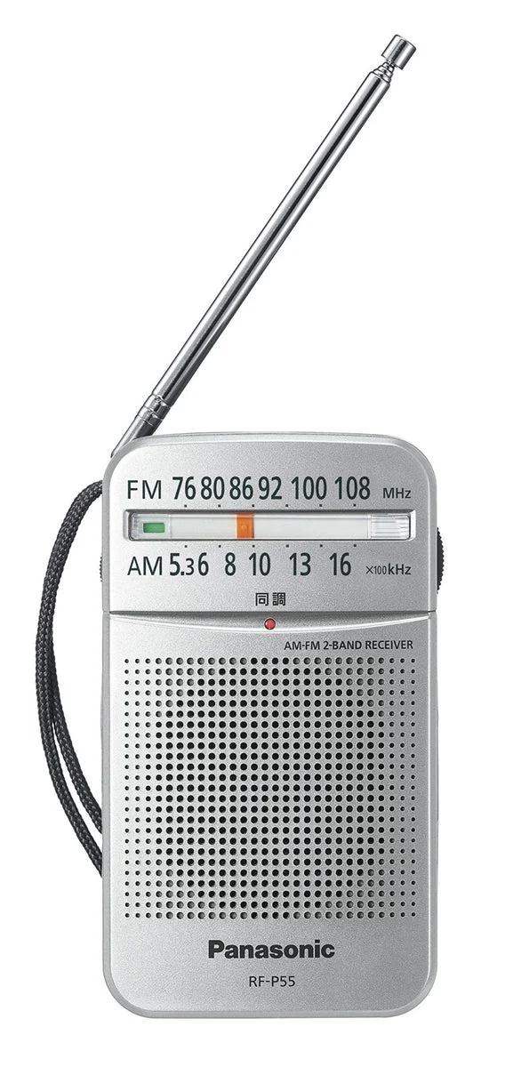 Panasonic Radio portatile FM/AM 2 bande RF-P55-S argento