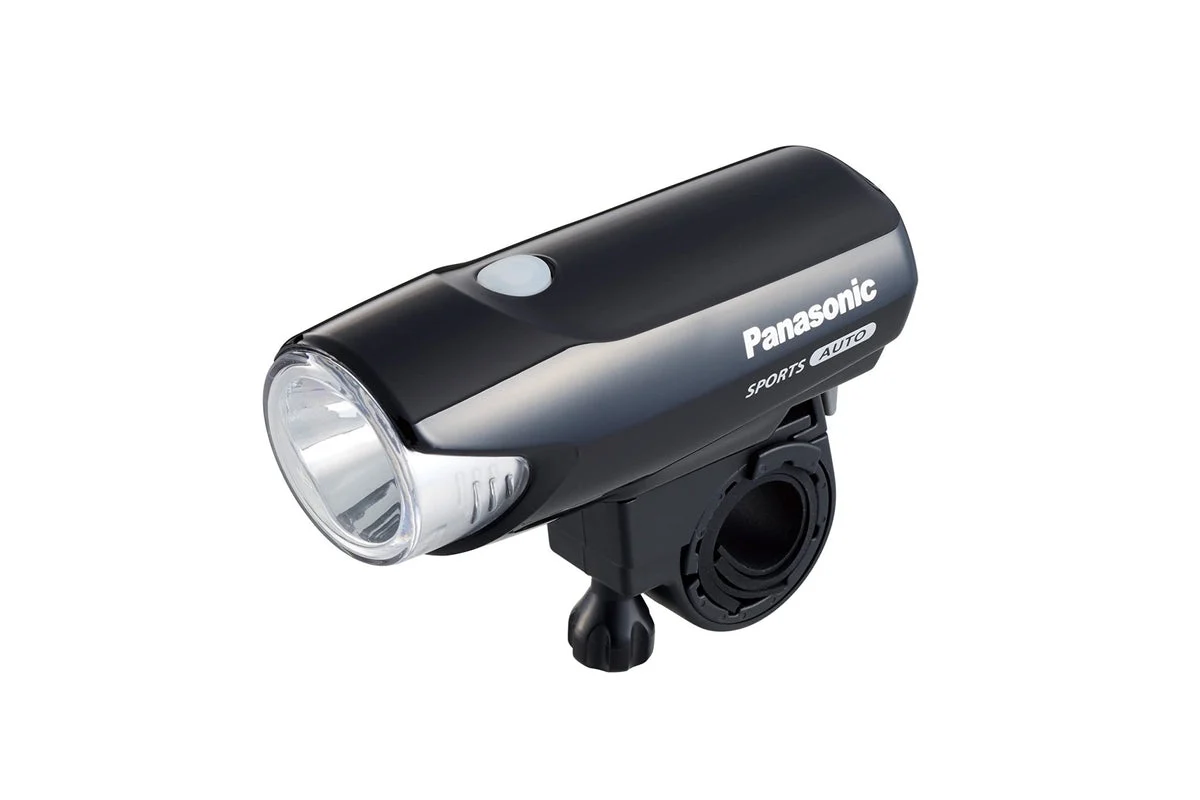 Panasonic Lamp LED Bicicletta 3 Modalità Auto NSKL154-B Nero