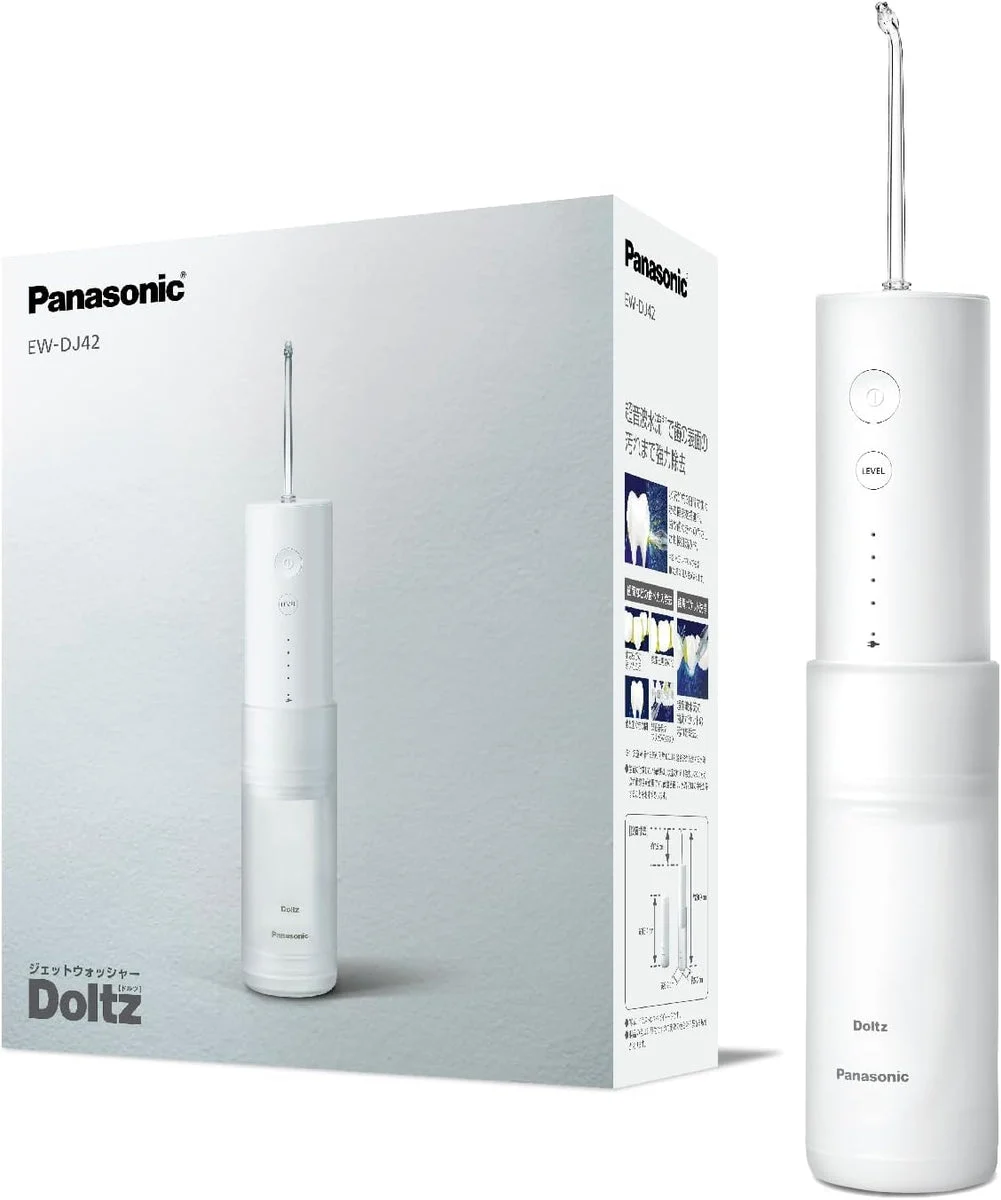 Panasonic Irrigatore Orale Portatile Ultrasonico EW-DJ42-W Bianco 150 mL
