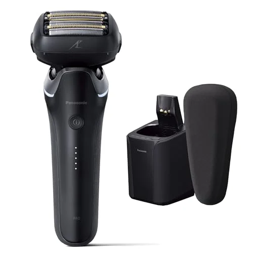 Panasonic Rasoio Elettrico 6 Lame AI⁺ Pulizia Automatica ES-L670U-K Nero